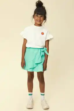 Wehkamp LOOXS little jersey T-shirt met backprint wit aanbieding