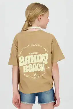 Wehkamp Raizzed T-shirt met backprint camel aanbieding