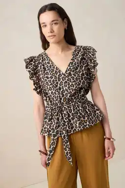 Wehkamp Sissy-Boy top met panterprint bruin aanbieding