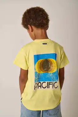 Wehkamp Tumble 'n Dry T-shirt met backprint geel aanbieding