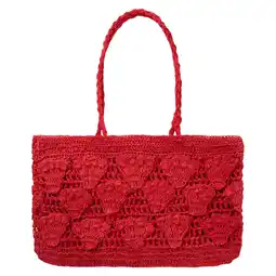 Wehkamp Sissy-Boy crochet shopper rood aanbieding