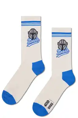Wehkamp Happy Socks sokken STAR WARS Mando wit aanbieding