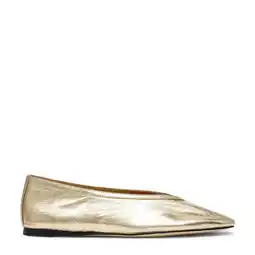 Wehkamp Steve Madden Leni leren ballerina's goud aanbieding