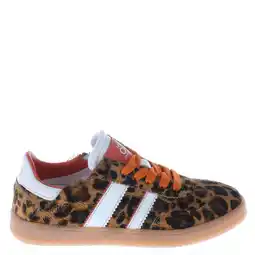 Wehkamp Hip leren sneakers panterprint/oranje aanbieding