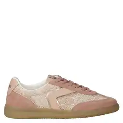 Wehkamp Verbenas leren sneakers roze/beige aanbieding