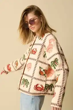 Wehkamp Sissy-Boy gewatteerde jas met borduursels en print - meerkleurig aanbieding