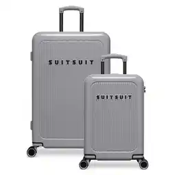 Wehkamp SUITSUIT trolley set Caretta - Titanium Grey (set van 2) aanbieding