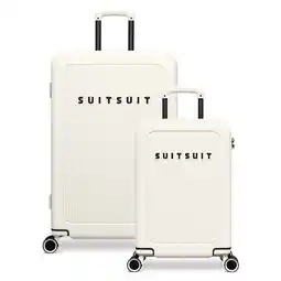 Wehkamp SUITSUIT trolley set Caretta - Tofu White (set van 2) aanbieding
