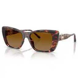 Wehkamp Michael Kors zonnebril met tortoise print 0MK2270U bruin aanbieding