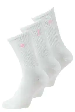 Wehkamp JJXX sokken JXREESE - wit/roze (set van 3) aanbieding