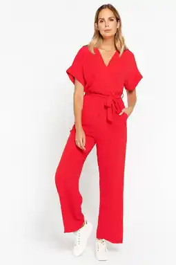 Wehkamp LOLALIZA jumpsuit rood aanbieding
