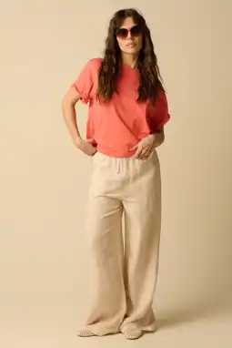 Wehkamp Sissy-Boy wide leg broek - lichtroze aanbieding