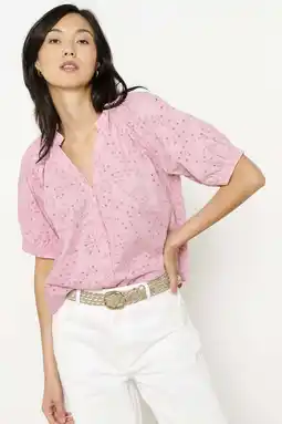 Wehkamp LOLALIZA blouse lichtroze broderie aanbieding