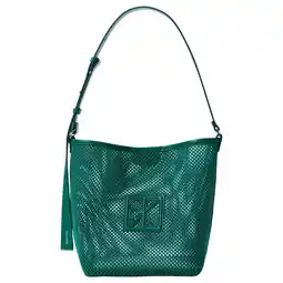 Wehkamp Calvin Klein mesh crossbody tas Emblem groen aanbieding