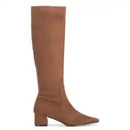 Wehkamp POSH by Poelman Lana hoge laarzen camel aanbieding