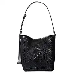 Wehkamp Calvin Klein mesh crossbody tas Emblem zwart aanbieding