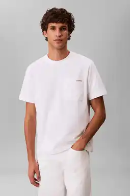 Wehkamp CALVIN KLEIN JEANS relaxed T-shirt wit aanbieding