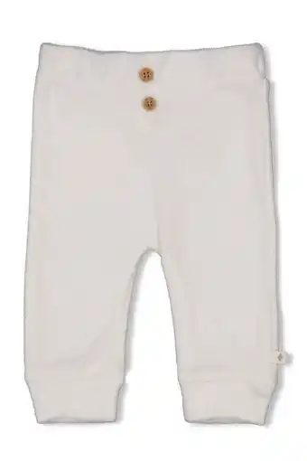 Wehkamp Feetje regularwaist babybroek Elephant ecru aanbieding