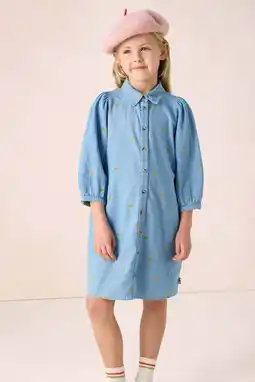 Wehkamp Sissy-Boy denim blousejurk met hartjes light blue denim aanbieding