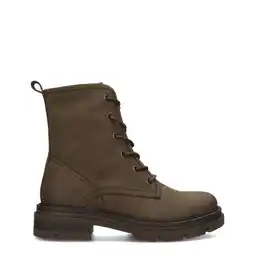 Wehkamp PS Poelman Jae nubuck veterboots donkerbruin aanbieding