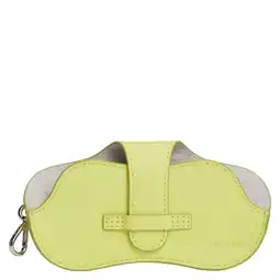 Wehkamp Tommy Hilfiger leren brillenkoker met sleutelhanger limegroen aanbieding