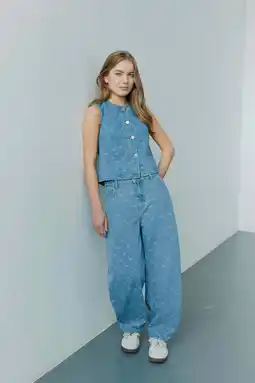 Wehkamp Sofie Schnoor girls highwaist barrel jeans medium blue denim aanbieding