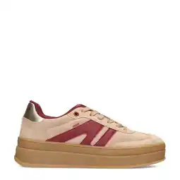 Wehkamp POSH by Poelman sneakers beige/rood aanbieding