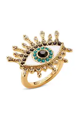 Wehkamp Kurt Geiger ring Evil Eye met strass goudkleurig aanbieding