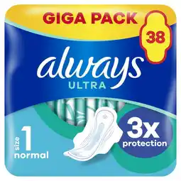 Etos Always Maandverband Ultra Normal Plus Wings Giga Pack 38 stuks aanbieding