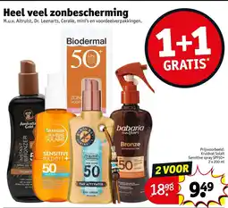 Kruidvat Heel veel zonbescherming aanbieding