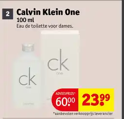 Kruidvat Calvin Klein One aanbieding