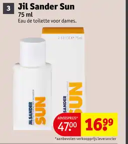 Kruidvat Jil Sander Sun aanbieding