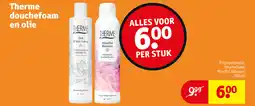 Kruidvat Therme douchefoam en olie aanbieding