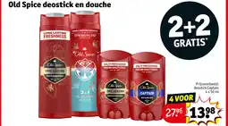 Kruidvat Old Spice deostick en douche aanbieding