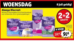 Kruidvat Always Discreet aanbieding