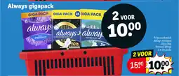 Kruidvat Always gigapack aanbieding