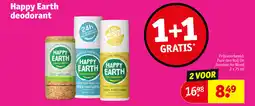 Kruidvat Happy earth deodorant aanbieding