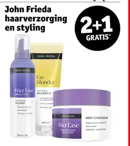 Kruidvat John Frieda haarverzorging en styling aanbieding