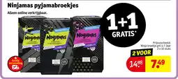 Kruidvat Ninjamas pyjamabroekjes aanbieding