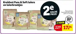 Kruidvat Kruidvat Pure & Soft luiers en luierbroekjes aanbieding
