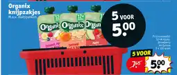Kruidvat Organix knijpzakjes aanbieding