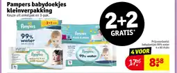 Kruidvat Pampers babydoekjes kleinverpakking aanbieding