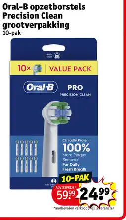 Kruidvat Oral-b opzetborstels precision clean grootverpakking aanbieding
