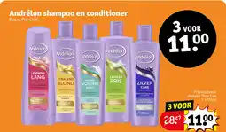 Kruidvat Andrélon shampoo en conditioner aanbieding