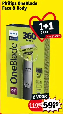 Kruidvat Philips oneblade face & body aanbieding
