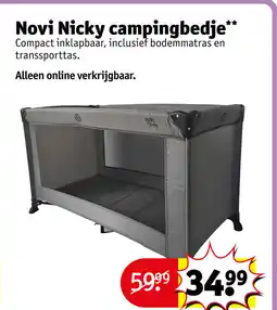 Kruidvat Novi nicky campingbedje aanbieding