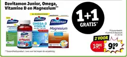 Kruidvat Davitamon junior, omega, vitamine d en magnesium aanbieding