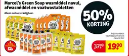 Kruidvat Marcel's green soap wasmiddel navul, afwasmiddel en vaatwastabletten aanbieding