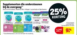 Kruidvat Supplementen die ondersteunen bij de overgang aanbieding