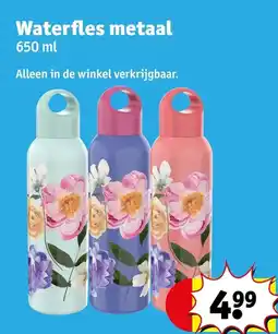 Kruidvat Waterfles metaal aanbieding
